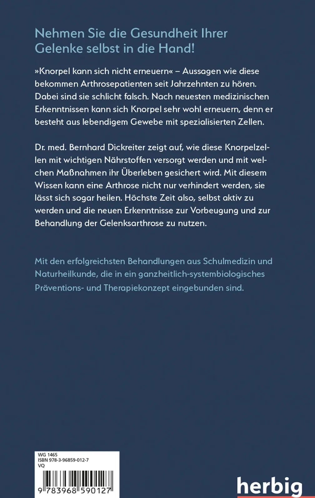 Arthrose ist heilbar