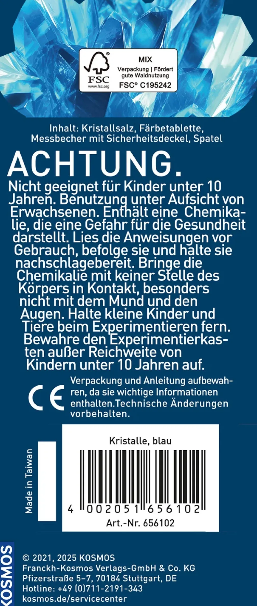 Blaue Kristalle