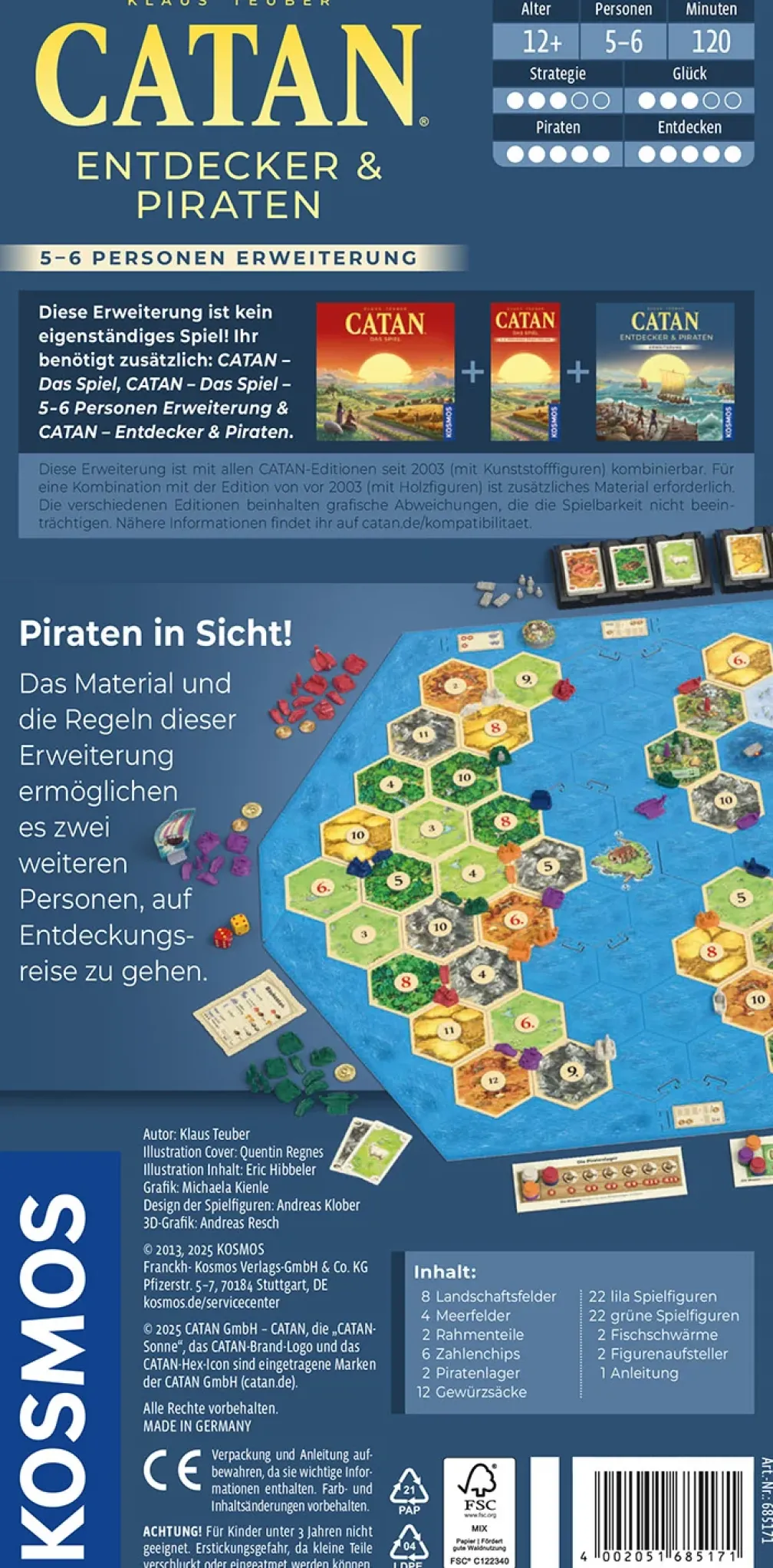CATAN - Entdecker & Piraten - 5-6 Personen Erweiterung