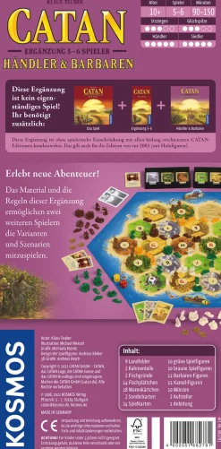 CATAN - Ergänzung 5-6 Spieler - Händler & Barbaren