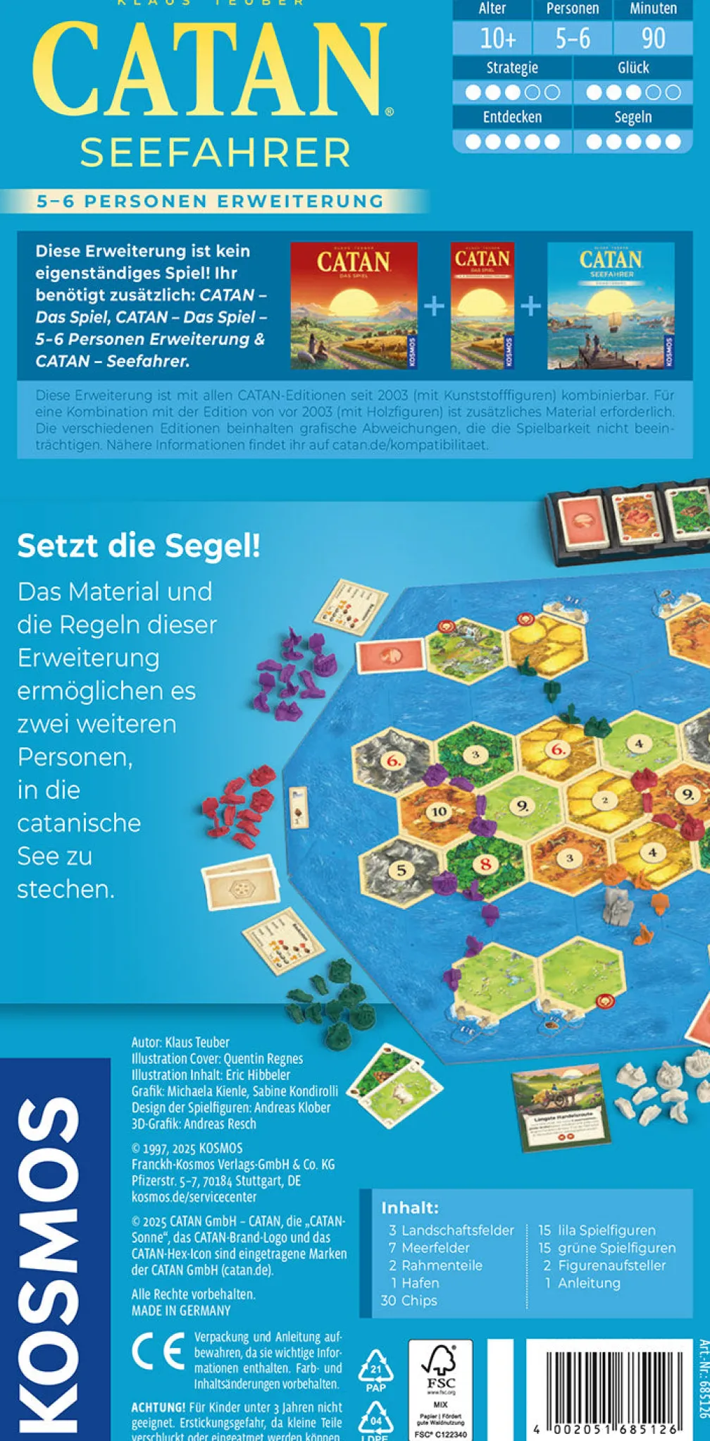 CATAN - Seefahrer - 5-6 Personen Erweiterung