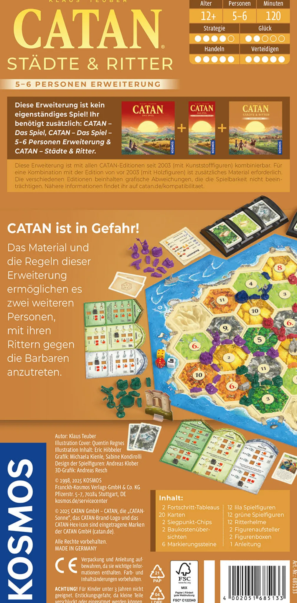 CATAN - Städte & Ritter - 5-6 Personen Erweiterung