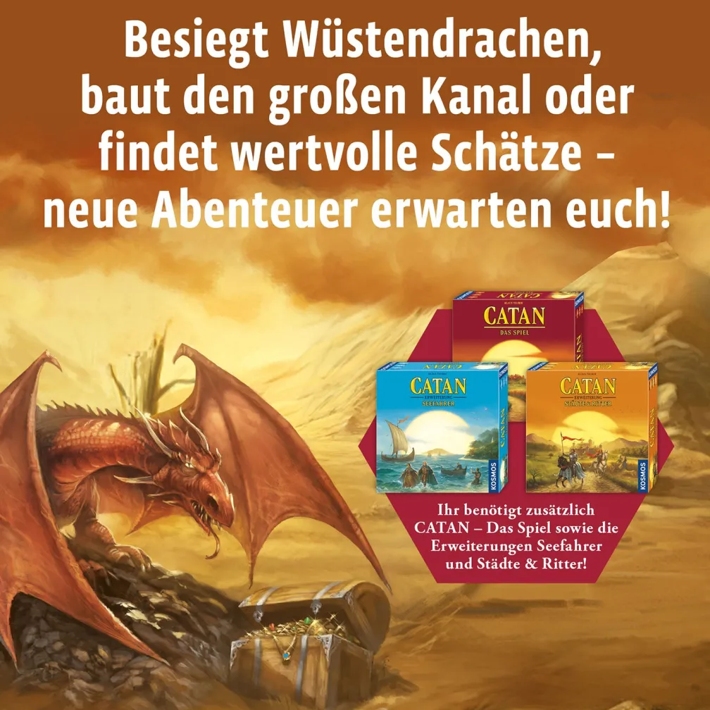 CATAN - Szenarien für Erweiterungen - Schätze, Drachen & Entdecker