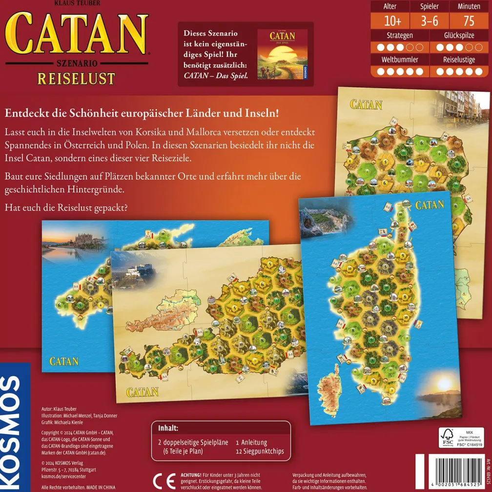 CATAN - Szenario - Reiselust