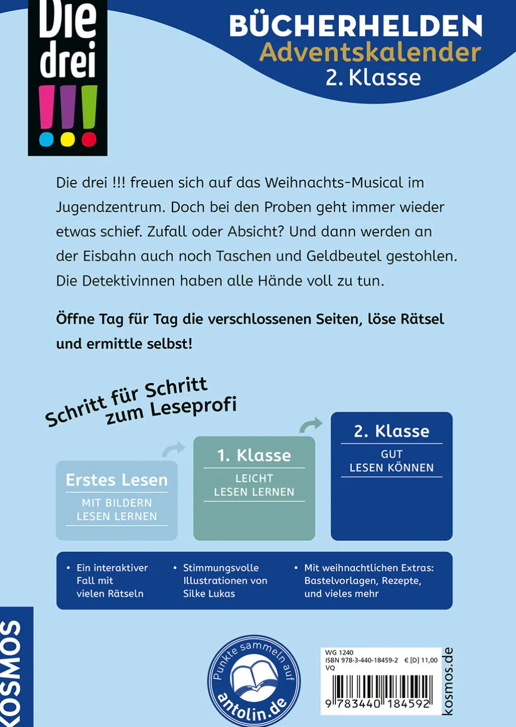 Die drei !!!, Bücherhelden 2. Klasse, Adventskalender, Diebe im Weihnachts-Chor