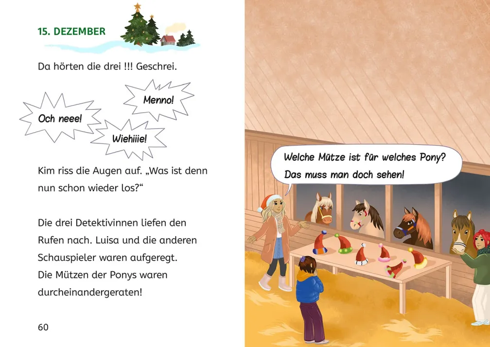 Die drei !!!, Bücherhelden 2. Klasse, Adventskalender, Wirbel um das Weihnachts-Pony