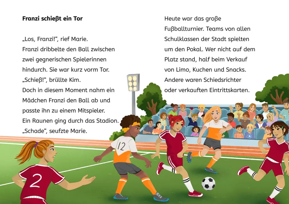 Die drei !!!, Bücherhelden 2. Klasse, Falsches Spiel beim Fußball