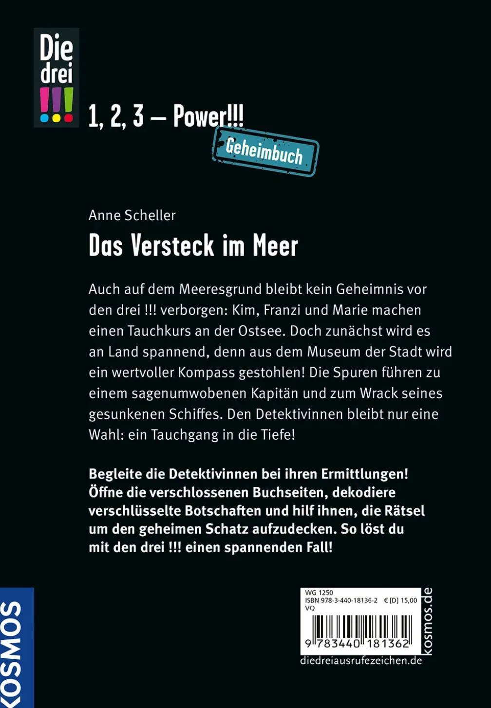 Die drei !!!, Das Versteck im Meer