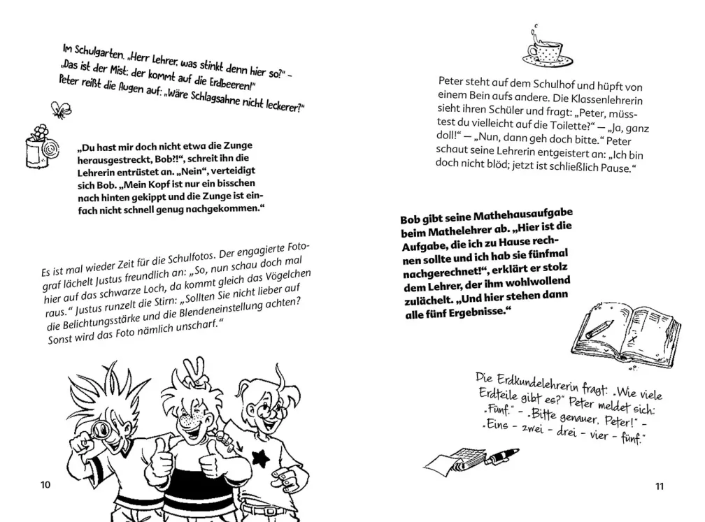 Die drei ??? Kids, Schülerwitze