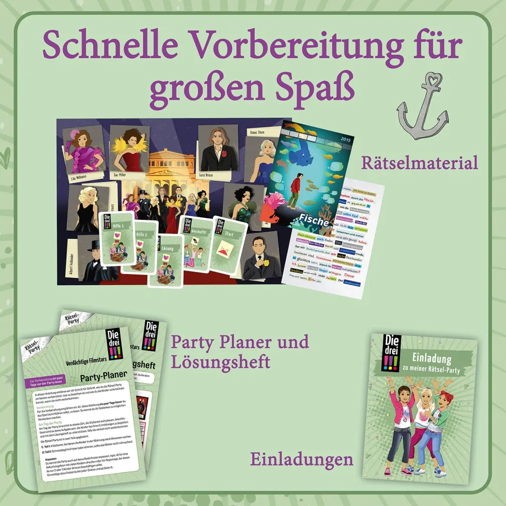 Die drei !!! Rätselparty