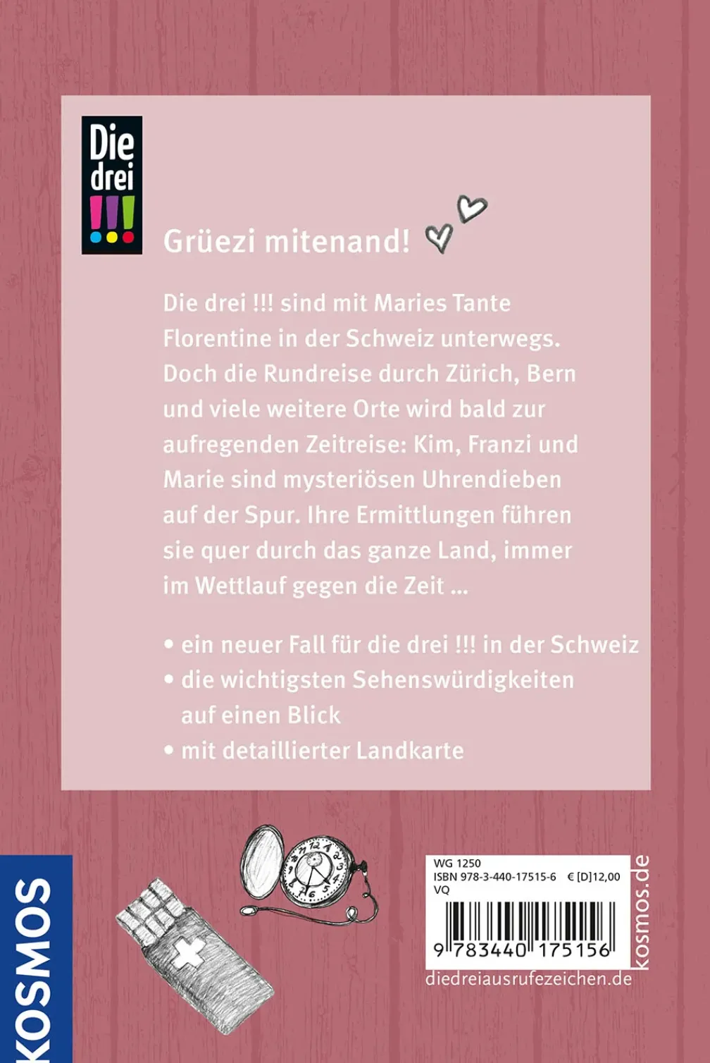 Die drei !!!, Zürich, Zückerli und ganz viel Schweiz