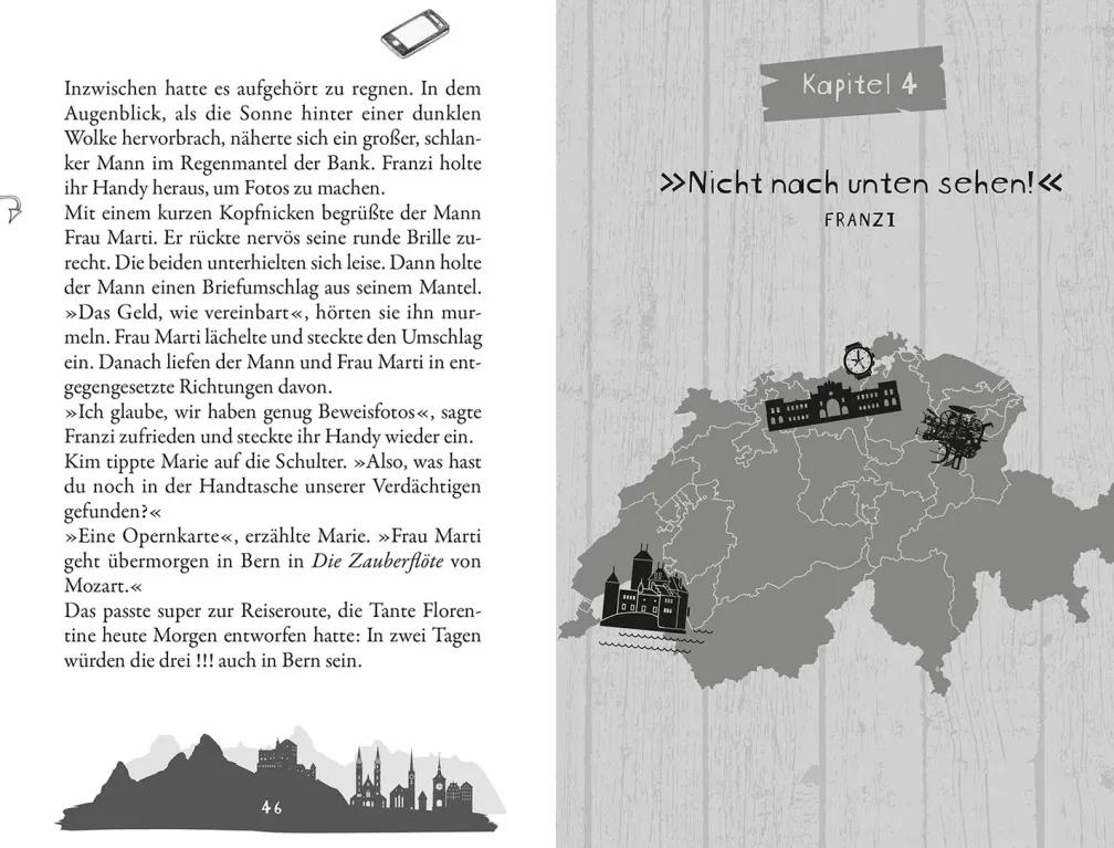 Die drei !!!, Zürich, Zückerli und ganz viel Schweiz