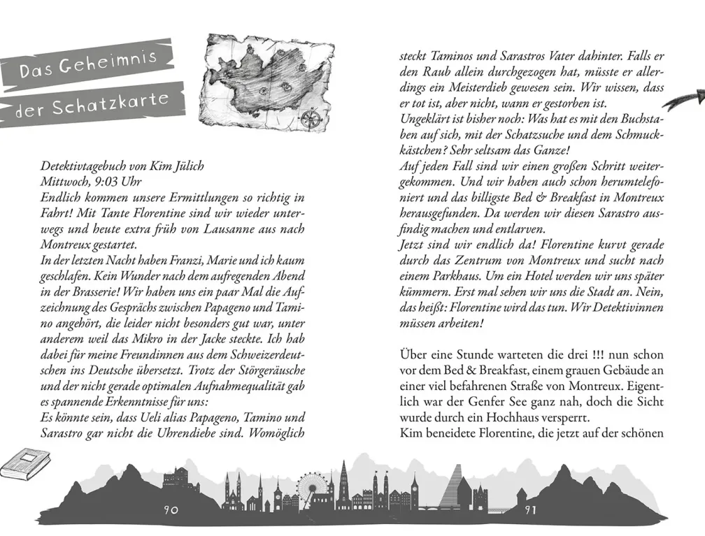 Die drei !!!, Zürich, Zückerli und ganz viel Schweiz