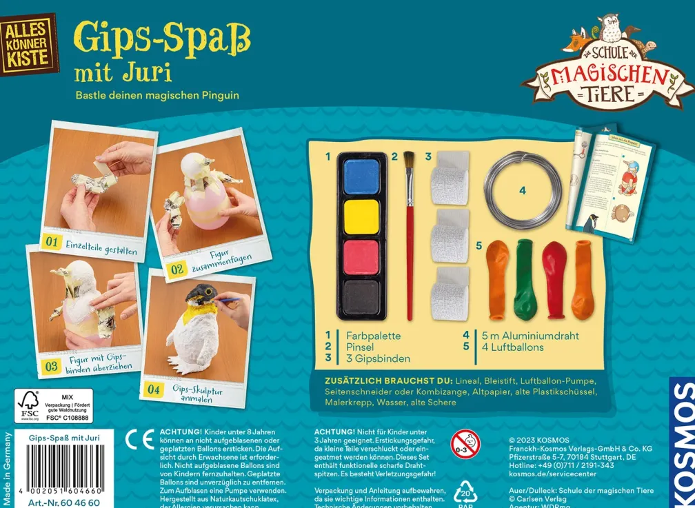 Die Schule der magischen Tiere - Gips-Spaß mit Juri