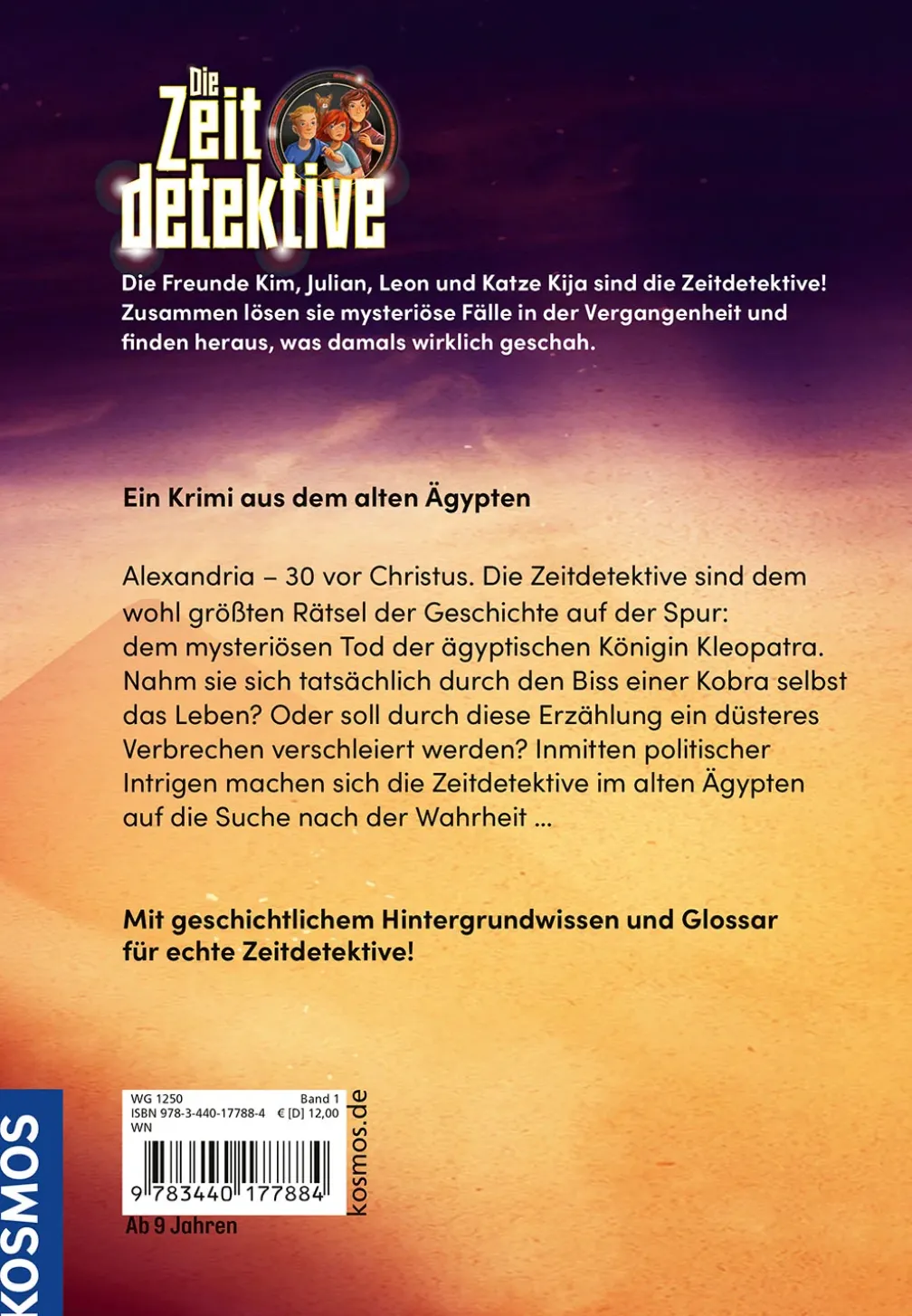 Die Zeitdetektive, 1, Kleopatra und der Biss der Kobra