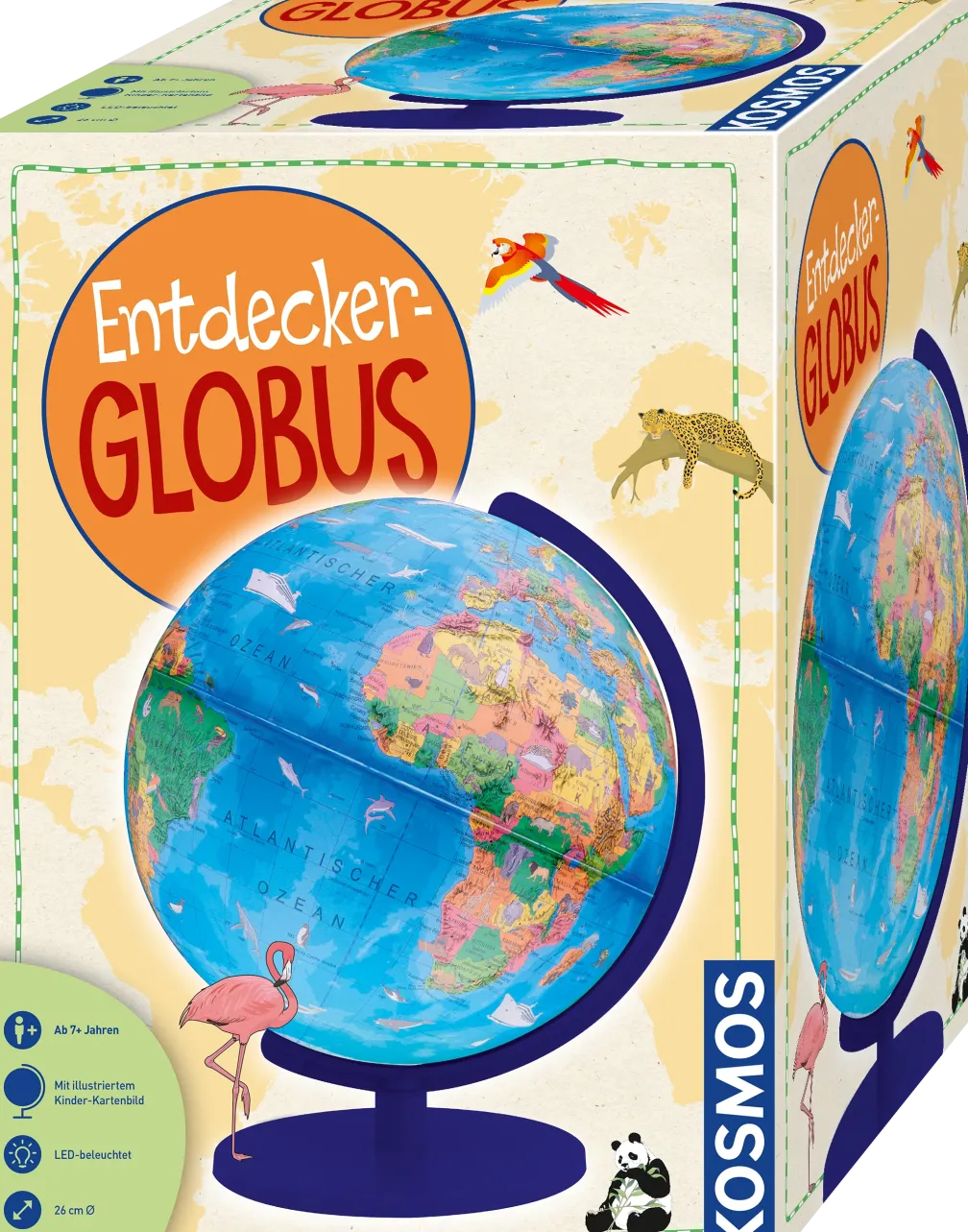 Entdecker-Globus (aufgebaut)