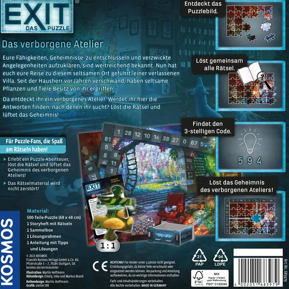 EXIT® - Das Puzzle: Das verborgene Atelier