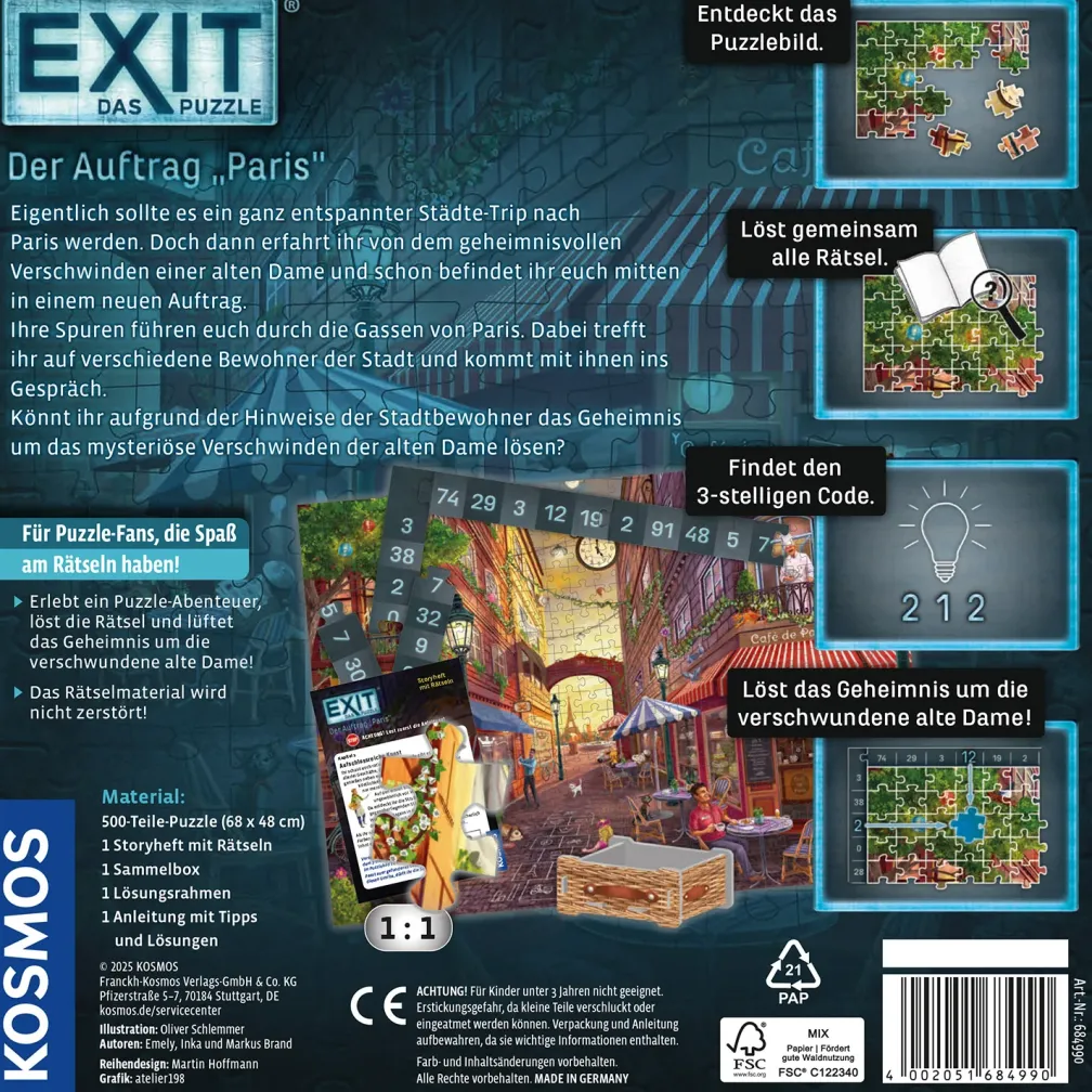 EXIT® - Das Puzzle: Der Auftrag "Paris"