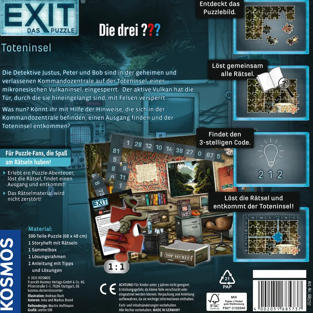 EXIT® - Das Puzzle: Die drei ??? Toteninsel
