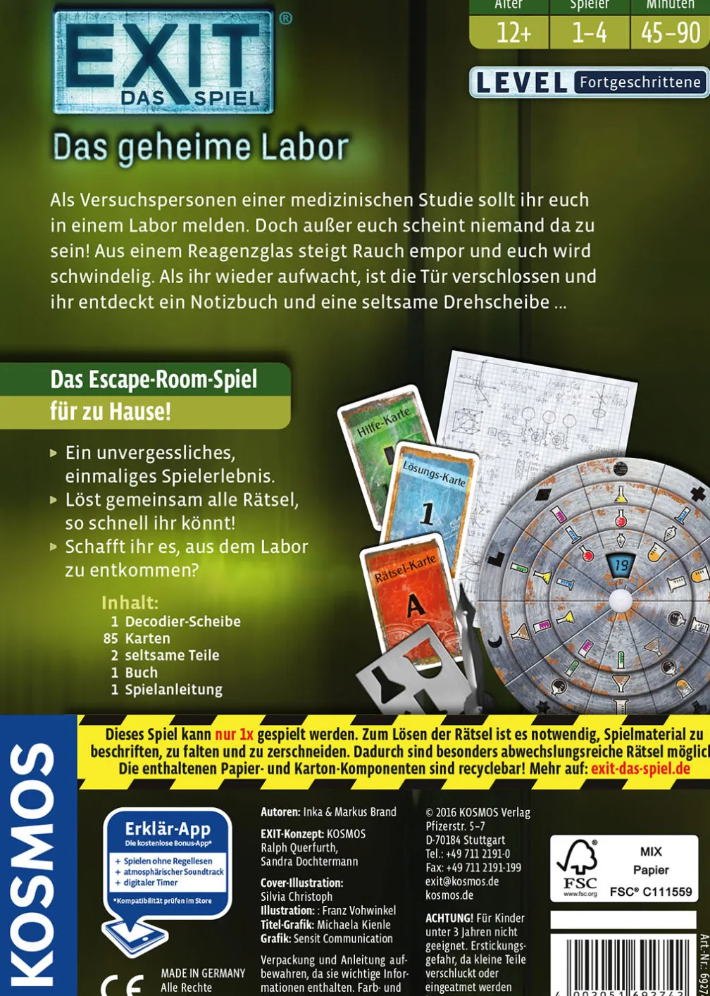 EXIT® - Das Spiel: Das geheime Labor