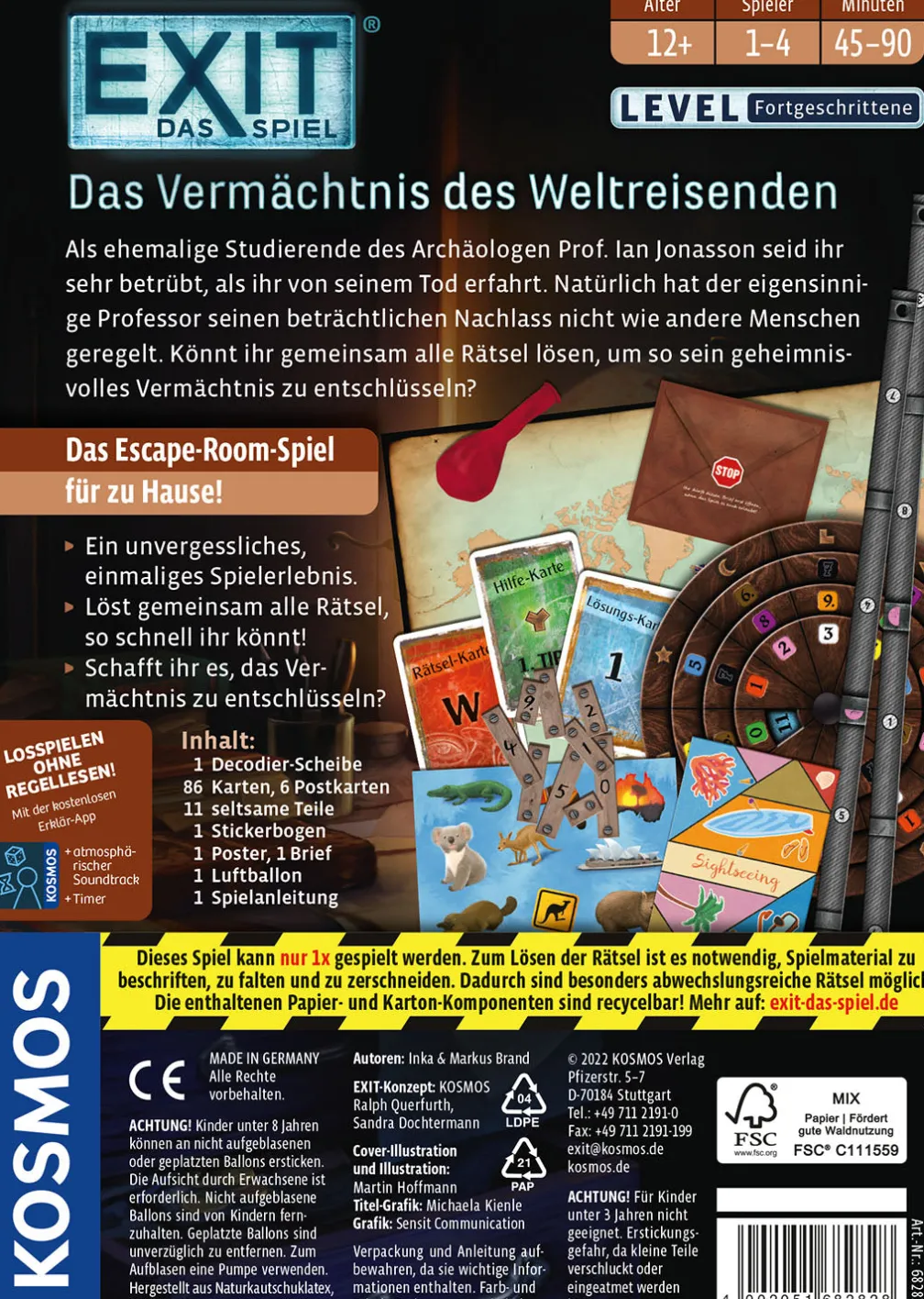 EXIT® - Das Spiel: Das Vermächtnis des Weltreisenden