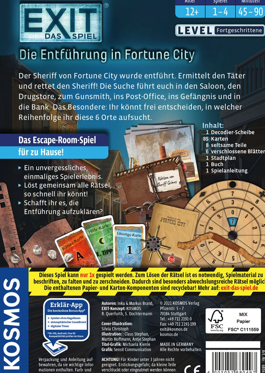 EXIT® - Das Spiel: Die Entführung in Fortune City