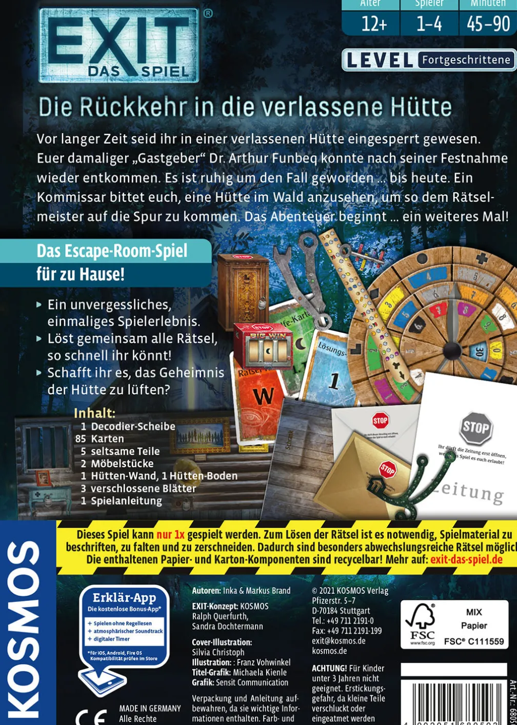 EXIT® - Das Spiel: Die Rückkehr in die verlassene Hütte