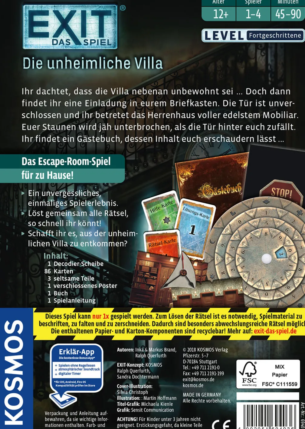EXIT® - Das Spiel: Die unheimliche Villa