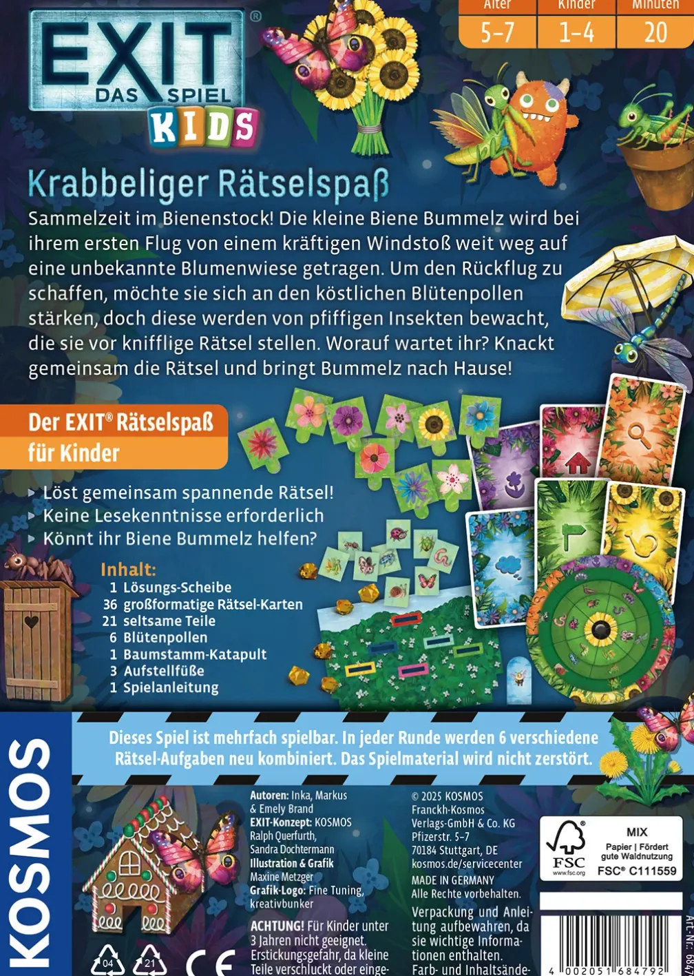 EXIT® - Das Spiel - Kids: Krabbeliger Rätselspaß