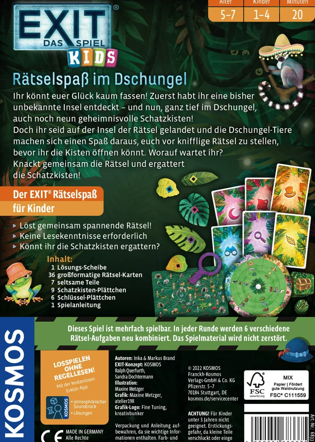 EXIT® - Das Spiel - Kids: Rätselspaß im Dschungel