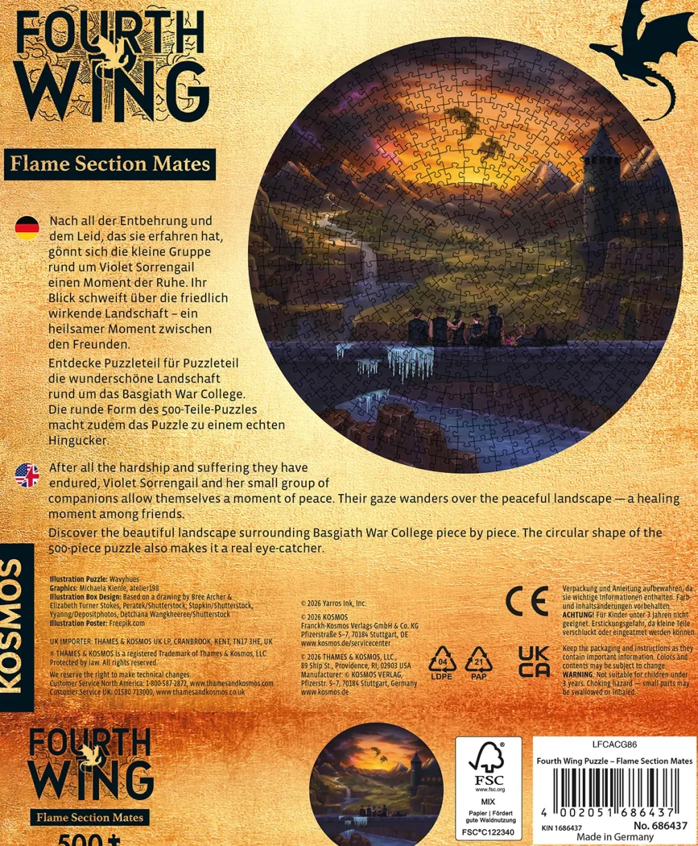 Fourth Wing Puzzle - Flame Section Mates