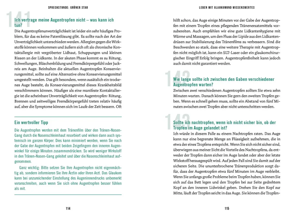 In der Sprechstunde: Grüner Star; Erkennen - verstehen - behandeln