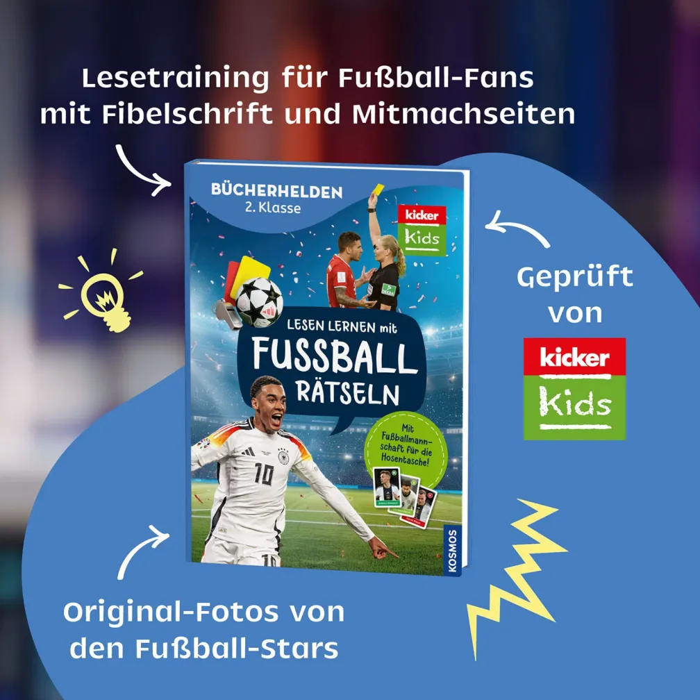 kicker Kids, Lesen lernen mit Fußballrätseln,