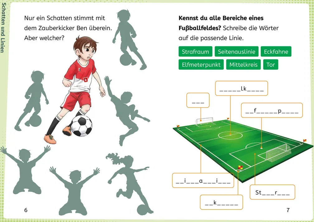 kicker Kids, Lesen lernen mit Fußballrätseln,