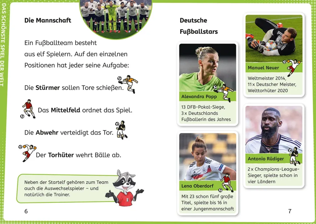 kicker Kids, Profi-Wissen Fußball