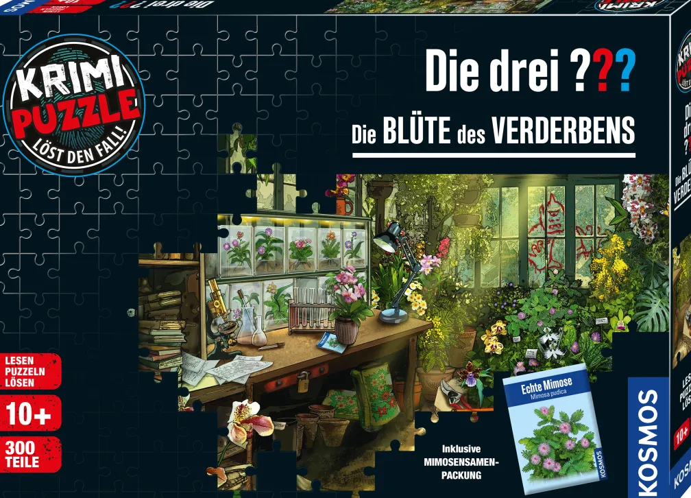 Krimi-Puzzle: Die drei ??? - Die Blüte des Verderbens