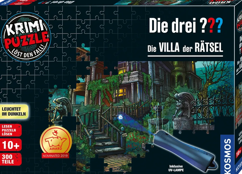 Krimi Puzzle: Die drei ??? - Die Villa der Rätsel