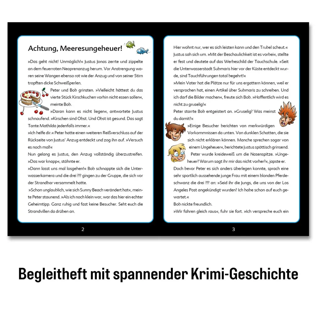 Krimi-Puzzle: Die drei ??? Kids - Achtung, Meeresungeheuer!