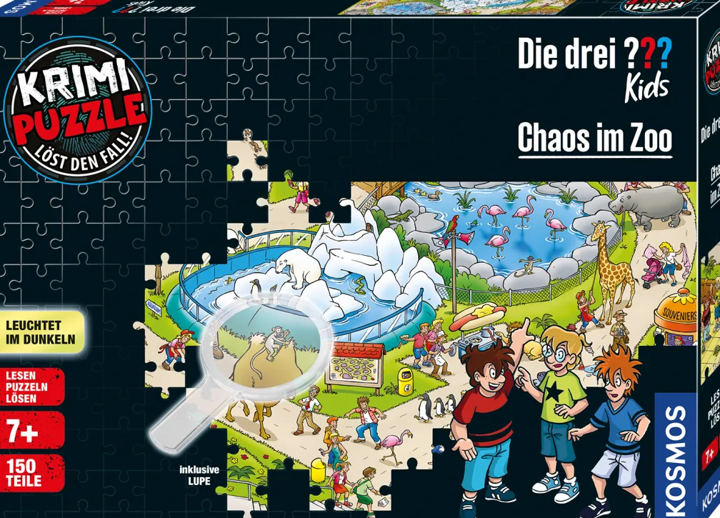 Krimi Puzzle: Die drei ??? Kids - Chaos im Zoo