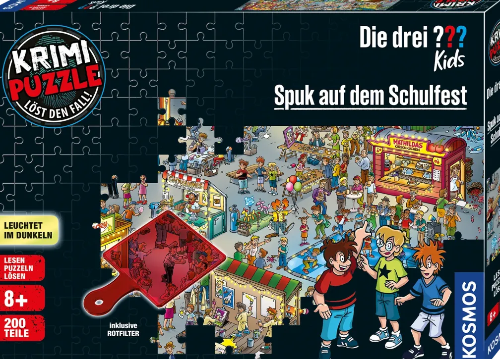Krimi Puzzle: Die drei ??? Kids - Spuk auf dem Schulfest