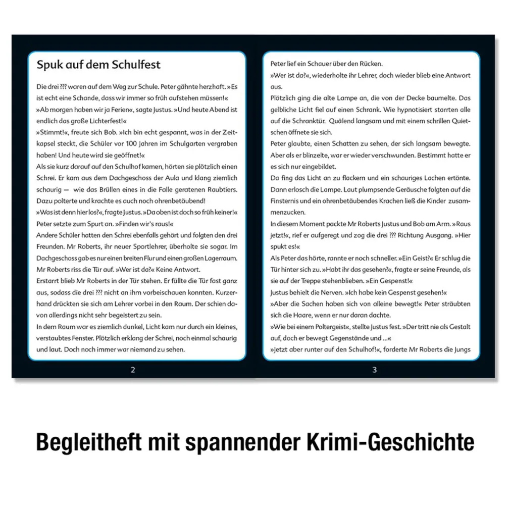 Krimi Puzzle: Die drei ??? Kids - Spuk auf dem Schulfest