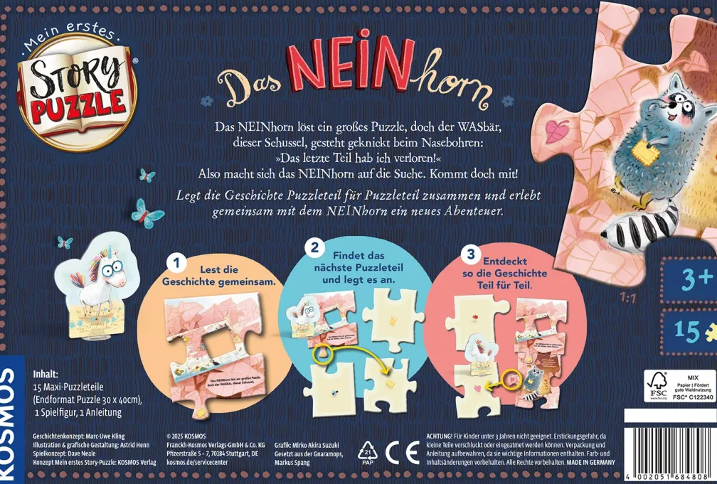 Mein erstes Story-Puzzle: Das NEINhorn