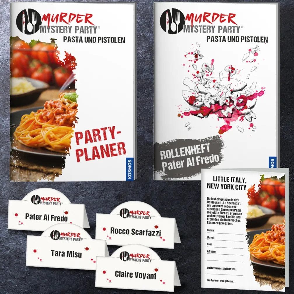 Murder Mystery Party - Pasta & Pistolen