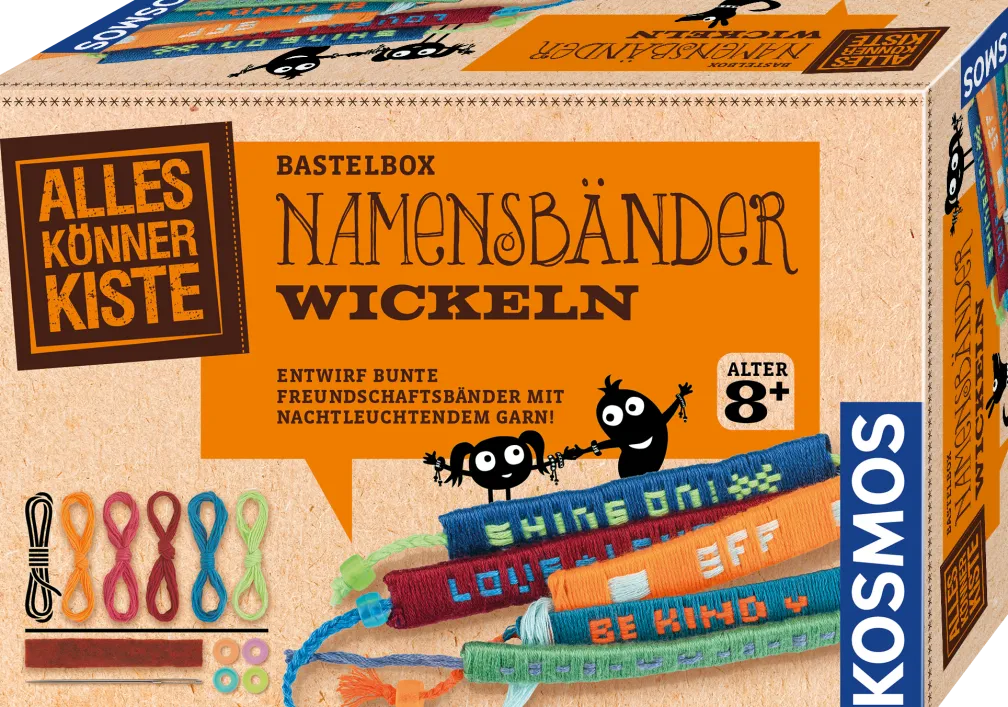Namensbänder wickeln