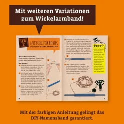 Namensbänder wickeln