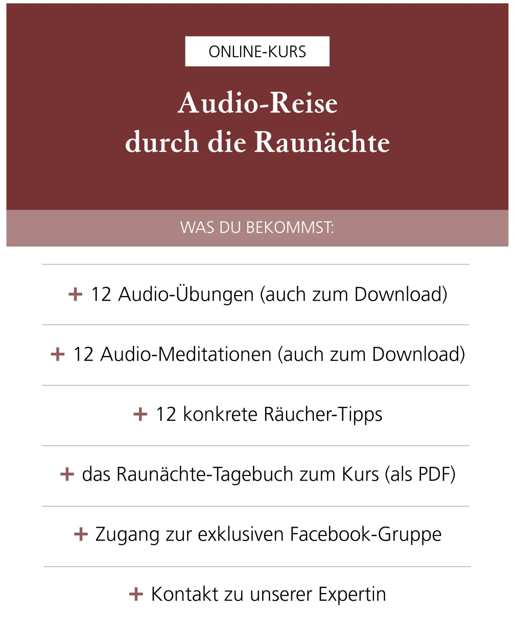 Raunächte-Audiobegleitung mit Christine Fuchs