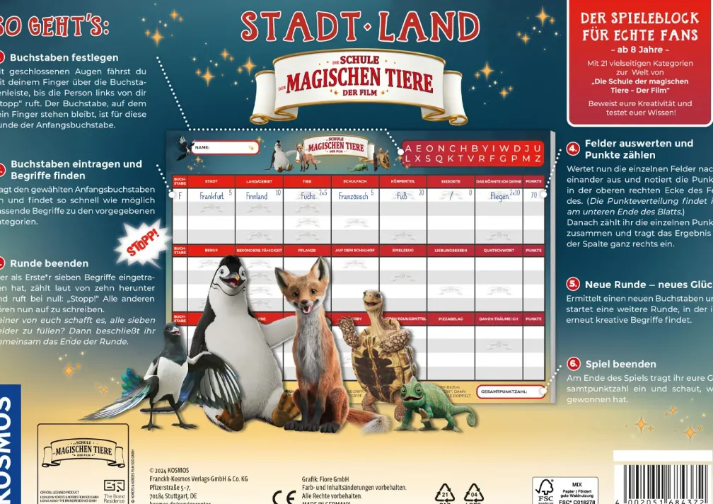 Stadt – Land – Die Schule der magischen Tiere