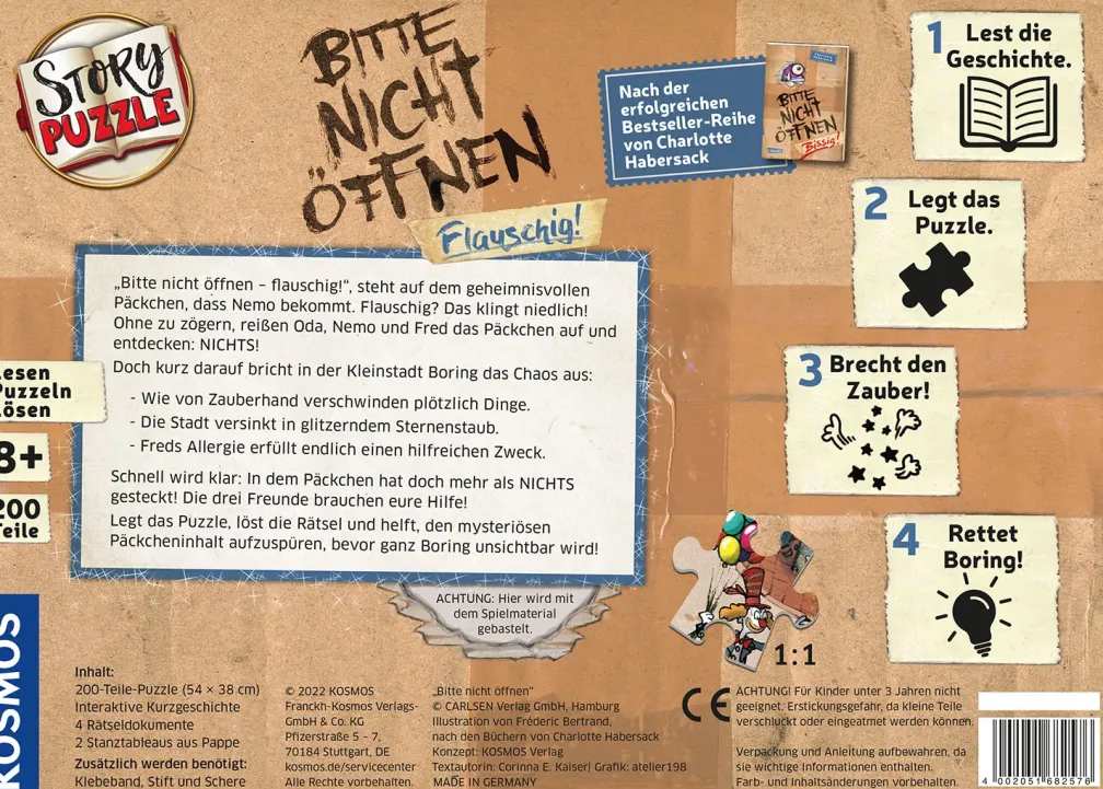 Story-Puzzle: Bitte nicht öffnen - Flauschig!