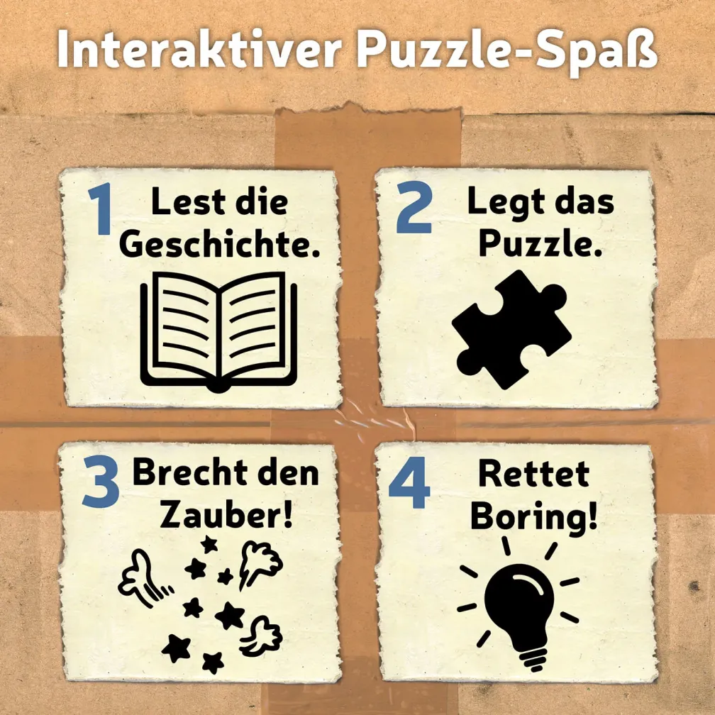 Story-Puzzle: Bitte nicht öffnen - Flauschig!