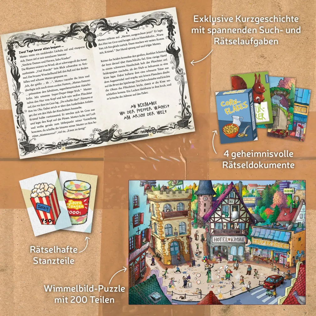 Story-Puzzle: Bitte nicht öffnen - Flauschig!